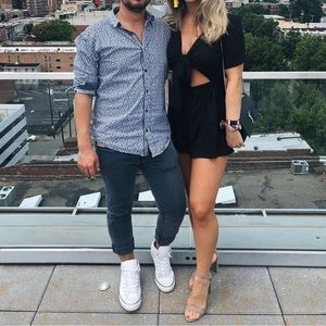 Black Tie Front Romper